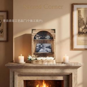 Wooden Pet <b>Urn</b> With Photo Frame Rectangle Solid Wood Dog <b>Cat</b> Memorial Box Home Use Durable - Product Image 1