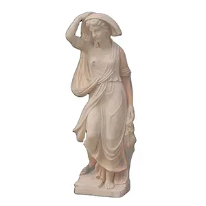 Polishing marble naked girl statue marble god statue white marble life size female statue greek figure