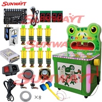 Kit DIY de machine de jeu d'arcade pour enfants, jeu de récompense Whack-a-Mole avec marteau à monnayeur, en plastique et métal, version anglaise