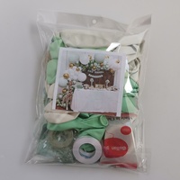 Kit de guirlande de ballons Macaron vert et blanc Pastel 4D, ballons or Rose, décor de fond de fête d'anniversaire de mariage
