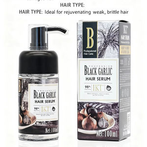 ウィッグと人間の髪のための黒ガーリックセラム卸売アンチフリズシルキーヘアセラム無料サンプルプライベートラベル - Product Image 4