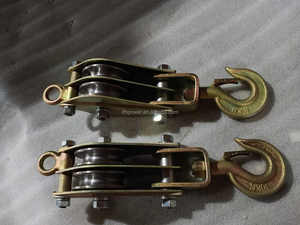 Fundição Roda De Aço Roldana Gancho Tipo Içando Bloco De Elevação Cabo Puxando Polia Para Construção Içando Tackle - Product Image 5