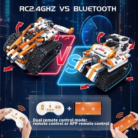 560 pièces de blocs de construction robotiques STEM DIY, jouets modèles 3 en 1, robot programmable à double mode (APP et télécommande), kits de construction de briques robotiques