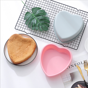 Single Small <strong>Heart</strong>-<strong>Shaped</strong> Silicone Cheese Cake Mold Baking Tray and Tools <strong>Soap</strong> and Cake Base Pan DIY Bake Mold - Product Image 5