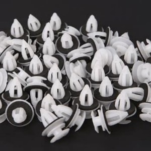 Clip de panel de puerta con hebilla duradera 1479 con almohadilla de esponja para BMW E34 E36 E38 E39 E46 M3, plástico blanco - Product Image 3