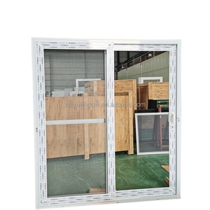 Portes coulissantes en <span class=keywords><strong>PVC</strong></span> Upvc avec moustiquaire à <span class=keywords><strong>double</strong></span> <span class=keywords><strong>vitrage</strong></span> et impact d'ouragan de conception standard à bas <span class=keywords><strong>prix</strong></span> - Product Image 1