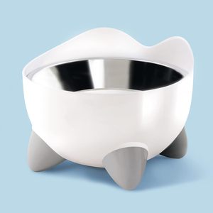 Para Catit PIXI, cuenco de agua para alimentos elevados para interiores, plato elevado blanco ecológico, bigote, alivio de la fatiga, para chatear, Gamelle Pour Chat - Product Image 3