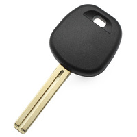 Coque de clé vierge non coupée TOY48 pour remplacement de clés de véhicule, boîtier de clé de voiture avec transpondeur, pièces de rechange universelles pour clés de voiture, sans logo