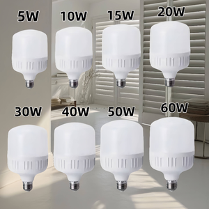 AK-TECH <span class=keywords><strong>B22</strong></span> 5W-60W dẫn bóng đèn tròn khu dân cư AC E27 cơ sở 6500K mát trắng nhựa năng lượng Sao chứng nhận CRI 80 - Product Image 4