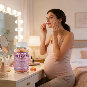 Gomitas de Vitaminas Prenatales Completas al por Mayor con DHA <span class=keywords><strong>y</strong></span> Ácido Fólico, Fórmula Suave para Náuseas Matutinas <span class=keywords><strong>y</strong></span> <span class=keywords><strong>Embarazo</strong></span> Temprano - Product Image 1