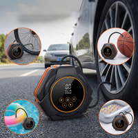 Gonfleur de pneus numérique sans fil portable, ABS, rechargeable, pompe à air électrique pour voiture, lumière LED, arrêt automatique, batterie 4000 mAh, certifié CE