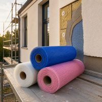 Kain Jaring Serat Kaca Berkualitas Tinggi Bahan Bangunan Gulungan Kain Jaring Fiber Glass Tahan Asam