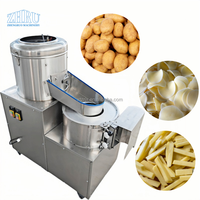 Aardappelschilschijfjes Machine Groentefruit Snijmachine Versnipperen Integrale Hele Machine