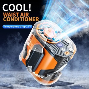 Ventilador de Cintura de Alta Velocidad, Portátil, con Clip para Cintura, para Obras de Construcción al Aire Libre, Mini Ventilador USB para Colgar del Cuello - Product Image 2