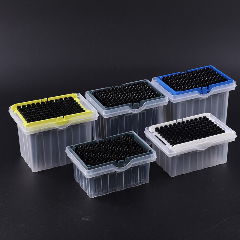 96 скважин стойка Micro Black Стерильная низкая Адсорбция Tecan Гамильтон проводящий фильтр пипетка наконечники для лаборатории