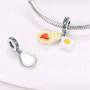 <span class=keywords><strong>Pendentif</strong></span> en argent 925 personnalisé en usine, perle d'avocat charmante, adapté aux bracelets DIY pour femmes - Product Image 4