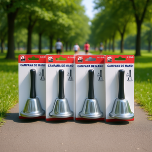 CAMPANA DE MANO Hand Bell 6.5cm Bicycle Bell Set of 4 - Product Image 3