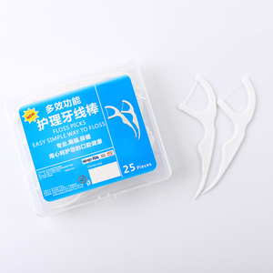 Heetverkopende dubbele lijn hoge treksterkte polymeer floss stick tandenfloss mondhygiëne tandenstokers zachte tandenstokers groothandelsprijs - Product Image 4