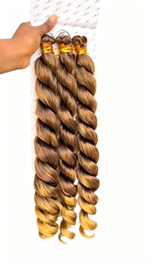 Cheveux à tresser personnalisés 6x Docean French 20 pouces, boucles spirales, 340g/paquet, ondulations souples et rebondissantes, pour femmes noires, fibre japonaise - Product Image 4