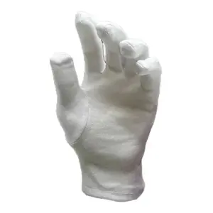 Guantes Blancos 100% Algodón hasta la Muñeca para Uso Médico y Deportivo, Diseño Liso Ecológico, Adecuados para Disfraces Masónicos de Acompañamiento - Product Image 3