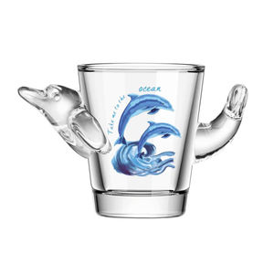 カスタムロゴデカールウォッカショットグラスフロリダビーチお土産マイアミショットグラス - Product Image 3