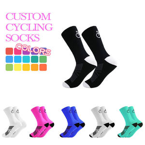 Chaussettes de sport multicolores en gros de l'usine BiLu, faible MOQ, logo personnalisé, respirantes, anti-humidité, pour hommes, cyclisme sur route et VTT - Product Image 1