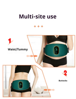 Ceinture de massage vibrante USB pour brûler les graisses, Ceinture amincissante abdominale intelligente, Appareil de fitness électrique vibrant pour le corps et les abdominaux