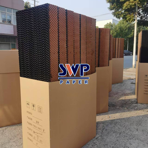 105gsmクラフト紙5090難燃性ハニカム冷却紙フィルターパッド工業用ワークショップエアフィルター用 - Product Image 5