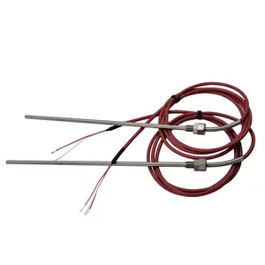 ESMWZP Pt100 /pt1000 rtd thermal resistance ,Silicone wire stainless steel temperature sensor probe with -50~200 Celsius