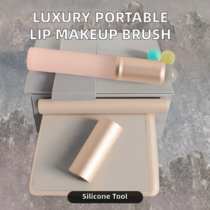 Custom Luxury Silicone Lip Brush Portable Single Applicator for Liquid Lipstick or Lip Gloss - Product Image 2
