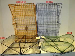 Pot de poisson de crabe pliable bon marché en gros Crawdad homard crevettes cages à poisson filet coulé - Product Image 3