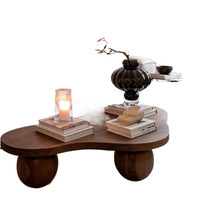 Table basse en bois massif antique, moderne, simple, créative, durable, écologique, pour petit appartement, meubles de salon nordique, table à thé
