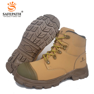 Stivali di Sicurezza da Miniera in Nabuk per Uomo, Stile Australiano, Resistenti all'Olio, <span class=keywords><strong>Scarpe</strong></span> di Sicurezza <span class=keywords><strong>Dielettriche</strong></span> per Estate e Inverno - Product Image 1