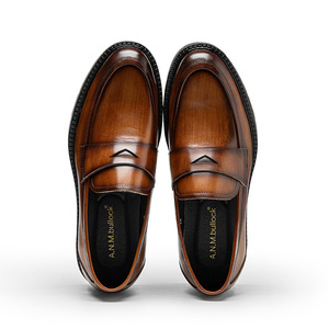 Zapatos de Vestir Formales de Cuero Genuino para Hombre, Color Marrón, con Cordones, Punta Puntiaguda, Antideslizantes, Transpirables, para Bodas, Negocios y Oficina - Product Image 6