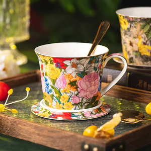 High Quality Ceramic Mug with Lid Durable & Heat-Resisting 401-500ml Capacity for Coffee/<b>Tea</b> for Breakfast Office <b>Gifts</b> - Product Image 5