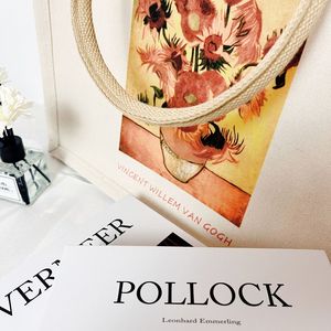 Bolso de mano de lona para playa, pintura de personalidad, bolsos y bolsos generales para el hogar para mujer, bolsos de compras reutilizables - Product Image 2