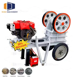 Mini Rock Crusher Backen brecher Steinbrecher Maschine Preis