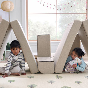 Coussins de canapé pour enfants en mousse haute densité, ensemble de 10 pièces, combinaison créative DIY pour chambre d'enfant - Product Image 4