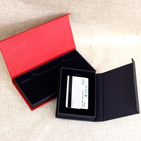 Maßgefertigte Einkaufs- und Visitenkarten-Boxen VIP-Kreditkarten-Recyclingpapier-Geschenkverpackung mit Magnetverschluss