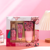 Coffret cadeau de parfum grenade 75ml 30ml crème pour les mains 236ml gommage pour le corps paquet de 3 pièces