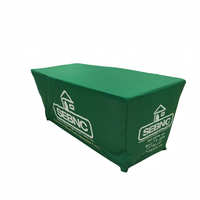 Nappe extensible en polyester jetable avec logo personnalisé pour mariages, fêtes, événements, 4ft, 6ft, 8ft, housses tissées, publicité extérieure