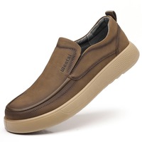 Prêts à expédier – Mocassins pour hommes en microfibre, à enfiler, semelle plate en caoutchouc moussé, doublure en polyester – Vente en gros, faible MOQ, livraison rapide