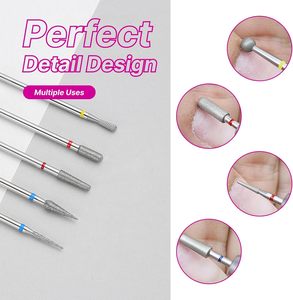 Evolisse Professional 30 pièces Embouts de fraise à ongles en acier inoxydable durable, diamant, 3/32, pour polissage des cuticules, accessoire pour vernis gel - Product Image 4
