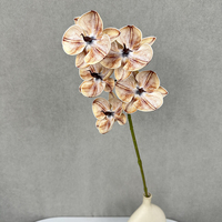 5 têtes d'orchidées artificielles en EVA pour la décoration de mariage et de la maison, accessoires écologiques pour la photographie de mariage