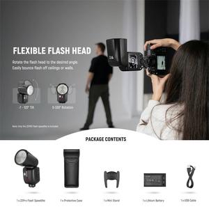 Flash Speedlite NEEWER Z2PRO 76Ws TTL à tête ronde pour appareils photo reflex numériques <span class=keywords><strong>Canon</strong></span> R6 M6 T7i T6s T6i T100 5D 6D 7D 850D 60D 70D 80D 90D 250D - Product Image 6