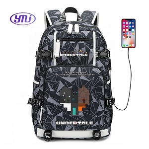 กระเป๋าเป้สะพายหลัง <span class=keywords><strong>Undertale</strong></span> กระเป๋าเป้สะพายหลังเรืองแสงรอบ<span class=keywords><strong>เกม</strong></span>แอนิเมชั่นรอบๆกระเป๋าเดินทางนักเรียนชายและหญิง - Product Image 4