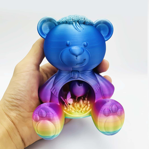 Candy Color طراز جديد 3D مطبوعة دببة ألعاب صغيرة مادة PLA صب مخصص للأطفال - Product Image 4