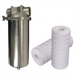 Carcasa de Acero Inoxidable para Filtro de Agua de Alta Presión de 10, 20, 30 y 40 Pulgadas con Cartucho de Filtro de Sedimentos de PP de 10 Micras - Product Image 5