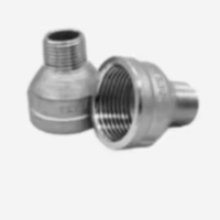 Bushing Reducer Hex NPT Langsung dari Pabrik, Baja Anti Karat Permukaan Halus, Adaptor Bushing Berulir Jantan-Betina 1/8 hingga 4 Inci