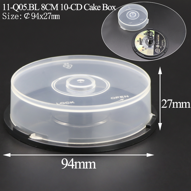 Q05&nbsp;:&nbsp;boîte à gâteaux de 8&nbsp;cm pour 10&nbsp;CD